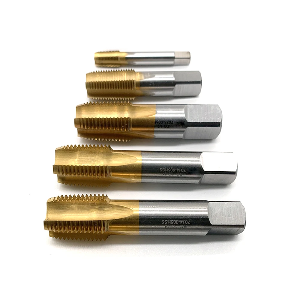 TIN HSS American Tapered Pipe Thread Tap Npt 1/8 1/4 3/8 5/8 1/2 3/4 ...