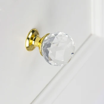 crystal ball Handles for Furniture Cabinet Kitchen Handles Drawer Knobs Desk Drawer Handle Cupboard Pulls