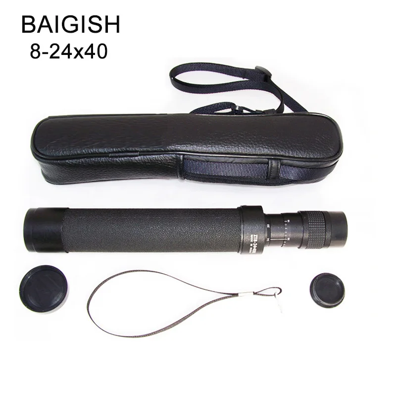 

BAIGISH HD Zoom 8-24x40 Outdoor Tourism Portable Monocular High Magnification Stretch Telescope Professional Hunting Monoculars