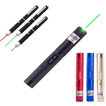 

Hunting Green Laser Sight Red Blue laser pointer hight Powerful Adjustable Focus Lazer with laser 303 101 and 18650 battery