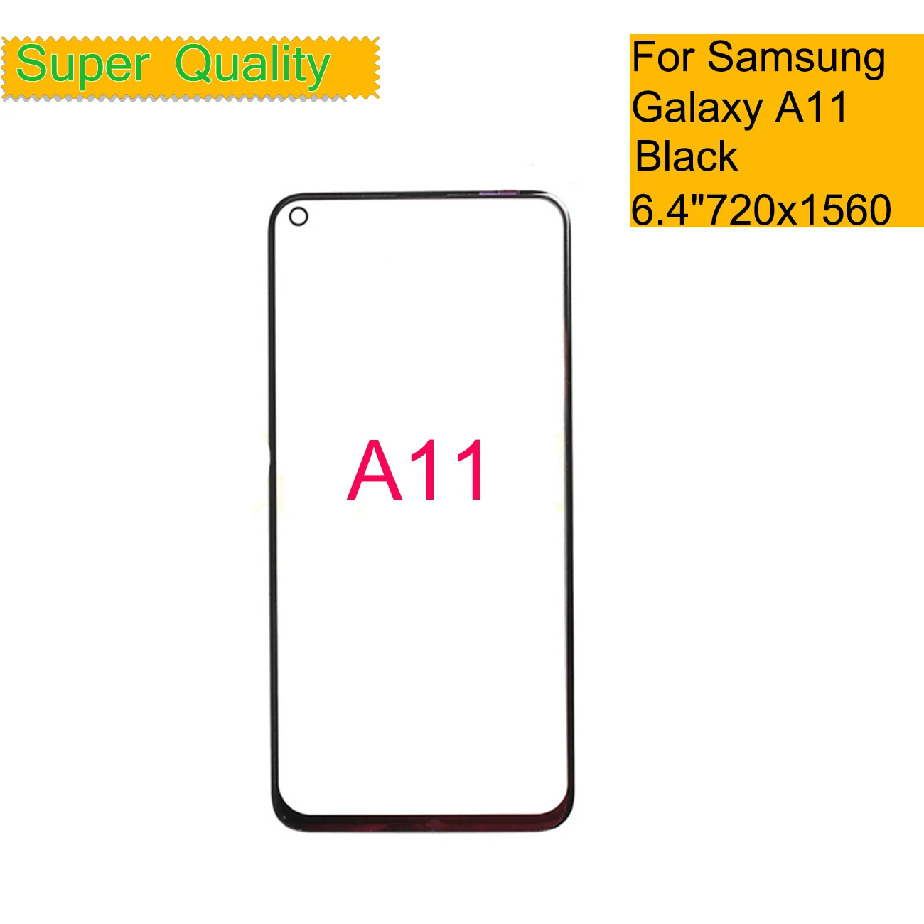 10 шт./лот для Samsung Galaxy A11 A115F запасное Переднее стекло сенсорного экрана с панель
