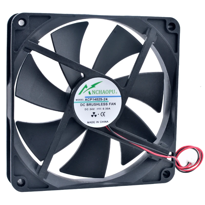 ACP14025 14cm 140mm Fan 140x140x25mm DC5V 12V 24V 2pin Cooling Fan Suitable for PC Case Power Supply Router Inverter - 4