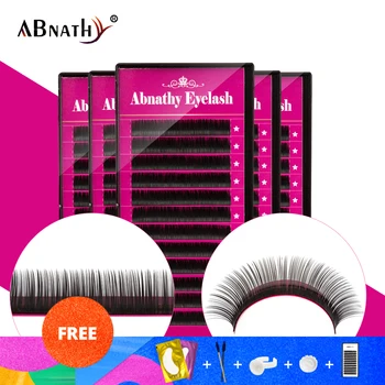 

Abnathy 5Case 12rows/tray russian volume eyelash extensions supplies lashes extension individual eyelashes extensions