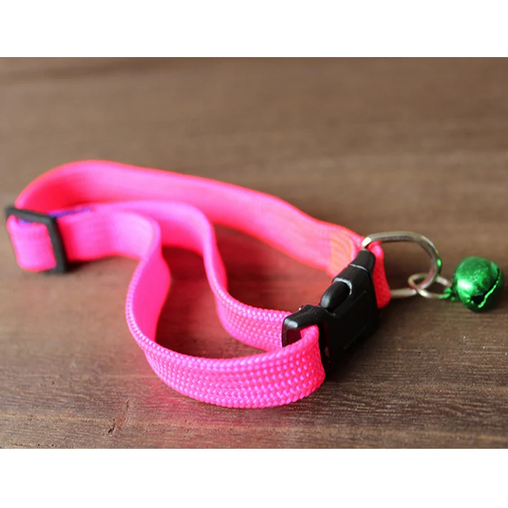 12pcs/lot Adjustable Pet Dog Puppy Leash Rainbow Color Outdoor Ring Bell Necklace Harness Anti-Lost Walking Collar Leads Set