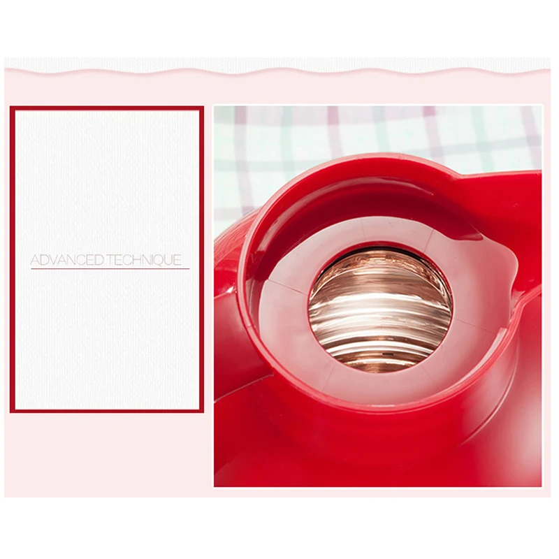 1500ml Large Double Layer Glass Vacuum Thermos Flask Chinese Style Leak-proof Insulated Pot Bottle Portable Hot Water Kettle