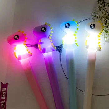 

Kids Dinosaur Light Toys Luminous Light Pen Glow In The Dark Gel Pen Baby Boy Girl Dinosaur Glowing Toys Kids Shine Toy