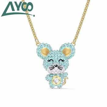 

AYoo high quality SWA new little cute mouse small fresh ladies necklace