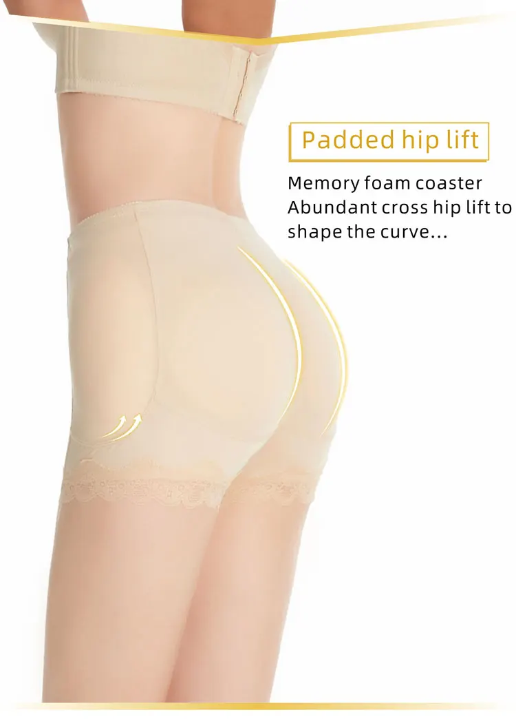 Women Sponge Padded Push Up Panty Butt Lifter Fake Ass Briefs Butt Hip Enhancer Seamless Control Panties Buttocks Lingerie