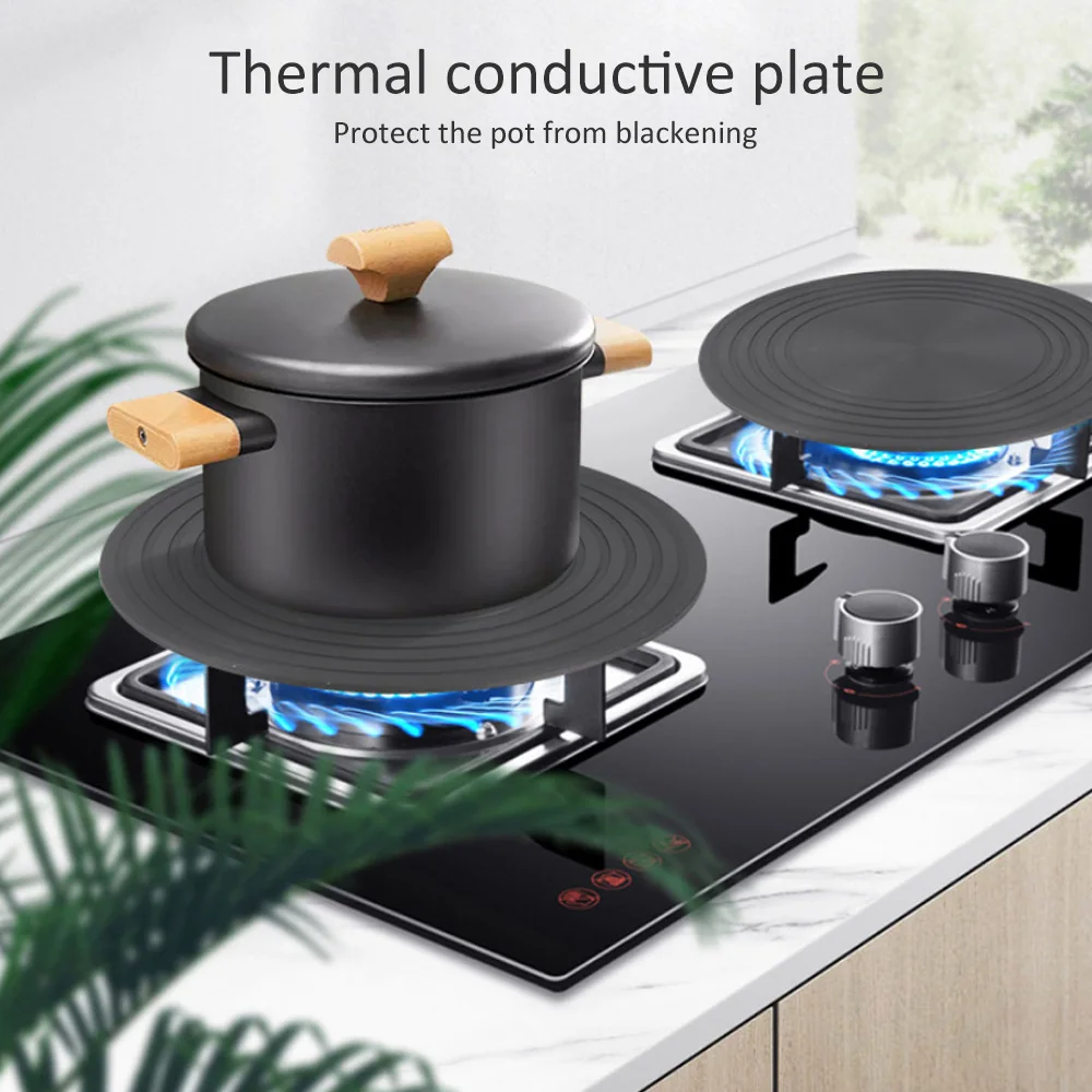 F2 Induction Hob Converter Cooking Plate Heat Diffuser Converter Gas Electric Induction Heat Conduction Plate Kitchen Gadgets