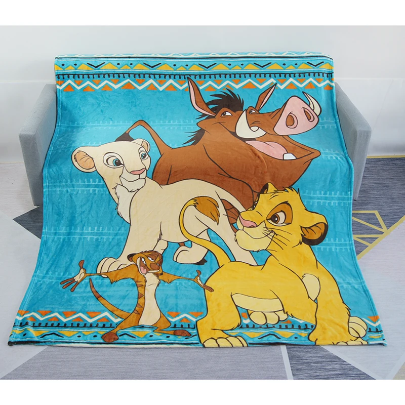 Дисней мультфильм Король Лев Simba Nala плюшевое плотное одеяло пледы зимний теплый спальный чехол на кровать покрывало 150x200 см подарки - Цвет: simba-900g