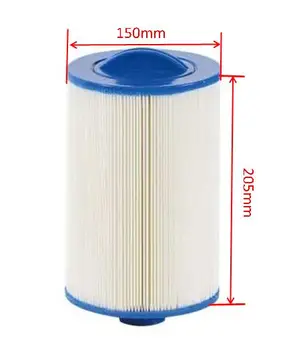 elemento filtrante spa vendita calda Unicel 6CH-940 Pleatco PWW50 205mmx150mm, con elemento sistema cartuccia filtro vasca idromassaggio foro 38mm