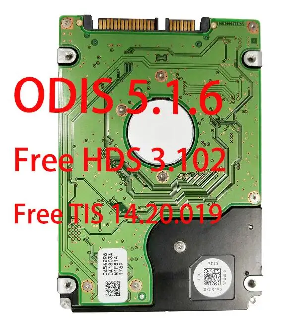 Новейший ODIS V5.16 с keygen 5054A bluetooth oki чип 5054 бесплатно HDS3.102& TIS 14.20.019 программное обеспечение 3в1 сканер онлайн использования - Цвет: odis5.16software HDD