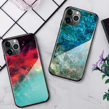 Чехол из закаленного стекла для iPhone 12 Pro Max Mini чехол с градиентной