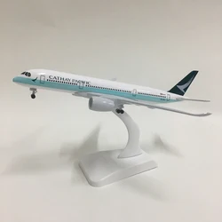 JASON TUTU 20cm Cathay Pacific Airbus A350 Plane Model Airplane Model Aircraft Model 1:300 Diecast Metal planes toys Gift Collec