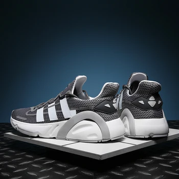 

2020 new breathable running shoes men lightweight man casual shoes lace up soft male sport training shoes luminous tennis homme