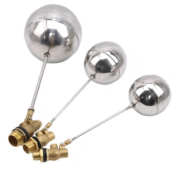 

DN15 DN20 DN25 Cold And Hot Water Tank Liquid Level Metal Float Valve 1/2 "3/4" Body Brass Toilet Valve Home Gadget
