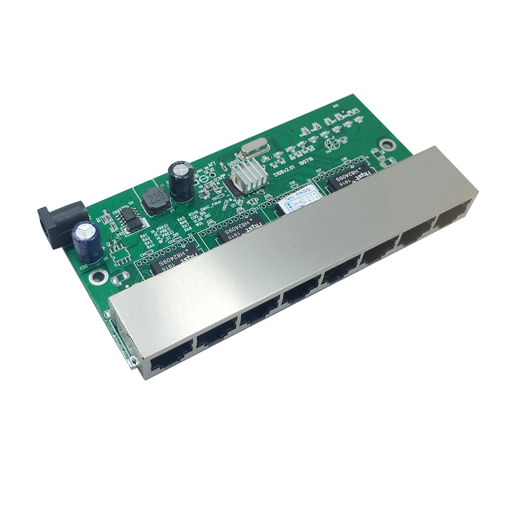 8 reverse switch pcb board 8 port 10 100M Ethernet reverse poe switch 5
