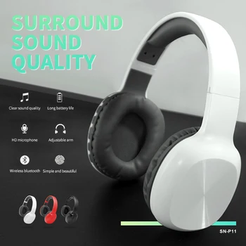 

tws Bluetooth Headset with microphone support SD card Earphone Wireless Headphones Foldable Sport Earbuds for computer laptop