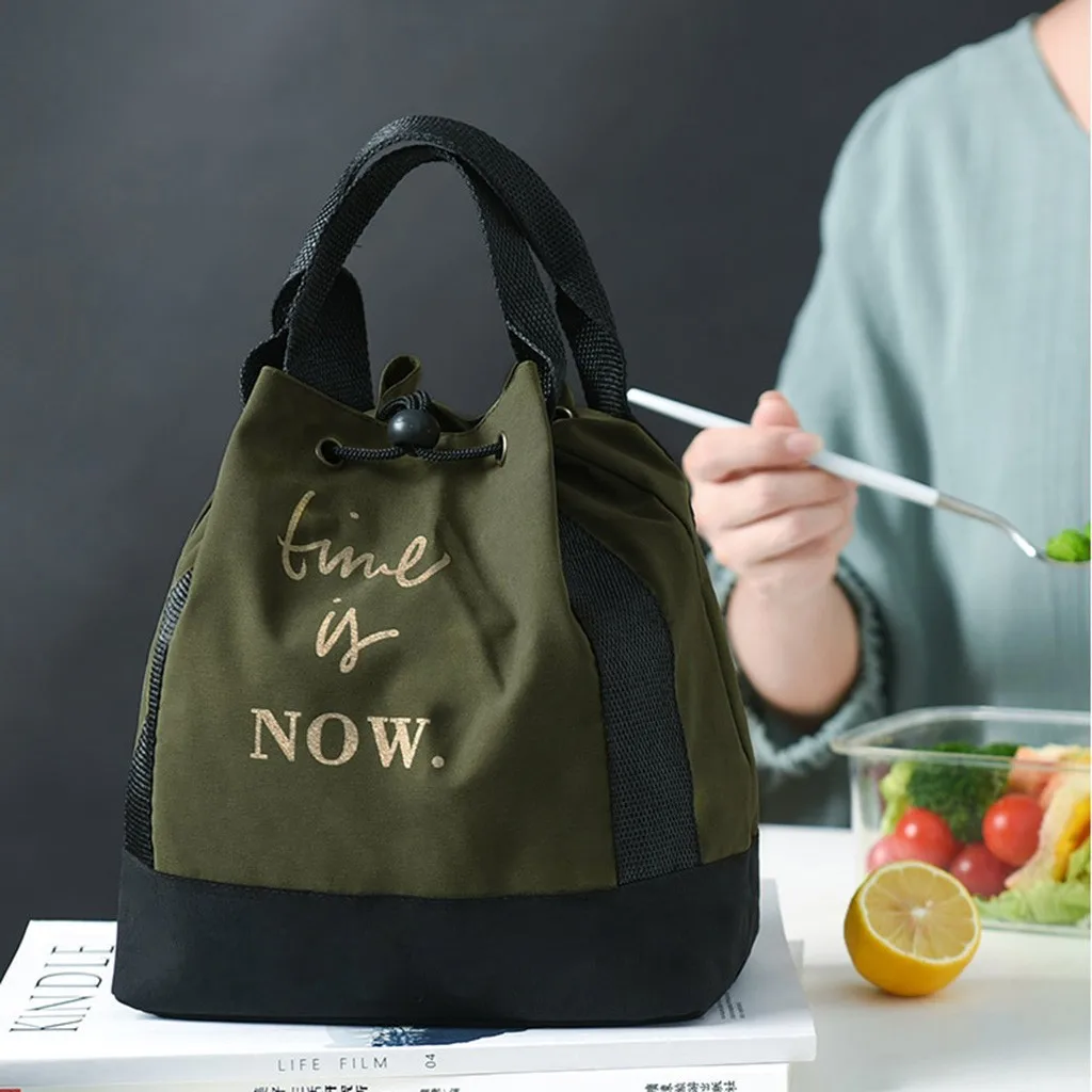 heat preservation lunch bags Large Capacity Thickened Portable Insulation Bag Lunch Picnic Bag for travel Drawstring bag#1010Y20