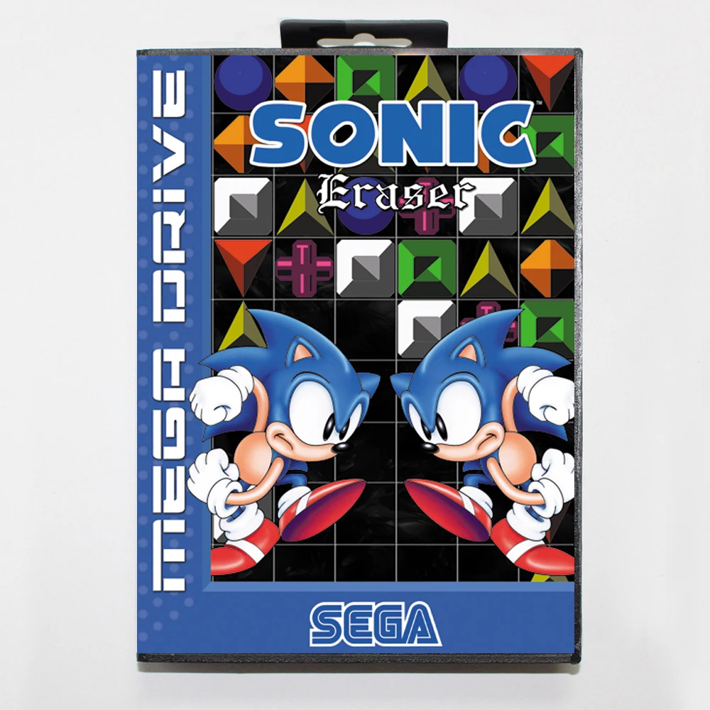 Звуковой ластик 16 бит MD игровая карта для sega Mega Drive/Genesis с розничной коробкой