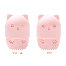 Мягкая силиконовая пуховка для пудры, держатель для сушки, яичная подставка, косметический коврик для макияжа, губка, подставка для демонстрации, косметический блендер, губка, чехол, держатель для пуховки