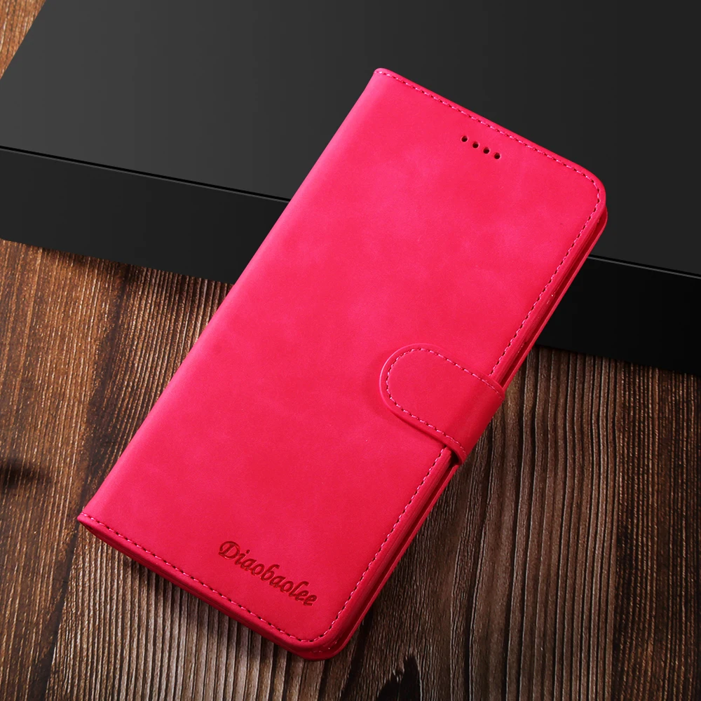 Для samsung galaxy s10 чехол кожаный бумажник samsung s10 plus чехол для телефона для samsung s10e чехол откидной Чехол Funda S10 Lite - Цвет: Розово-красный
