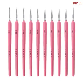

10Pcs/set Wolf Hair Hook Line Pen Fine Paint Brush Pen Set Artist Watercolor Acrylic Painting Brush Art Drawing Supplies