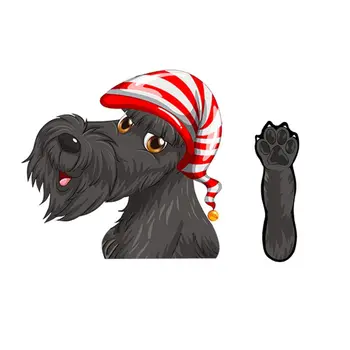 

Christmas dog Decoration Tags Decoration Window Car Decals Wiper Sticker