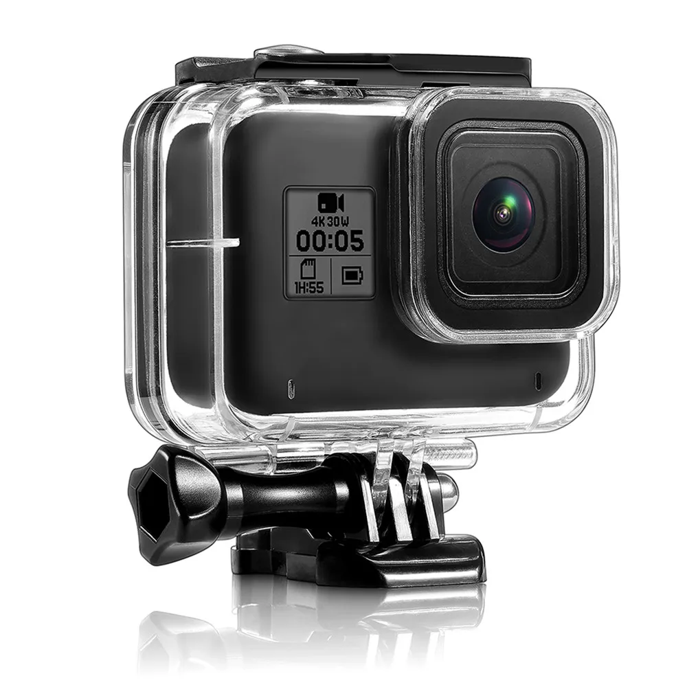 60 м go pro 8 корпус для GoPro Hero 8 черный защитный чехол водонепроницаемый корпус для GoPro 8 экшн-камера красный фильтр аксессуары