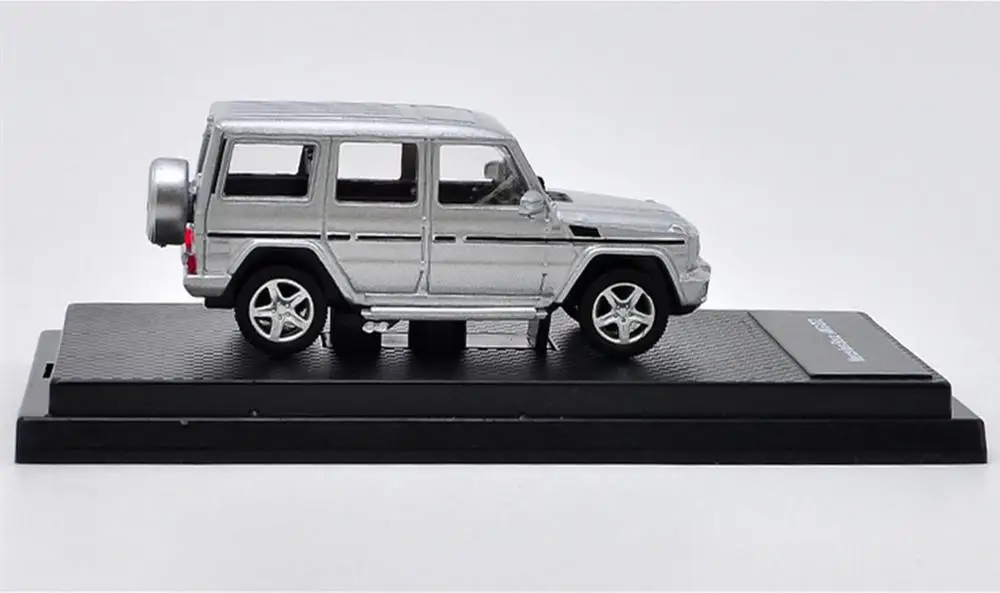 1/64 Mercedes Benz G Class AMG G63 SUV серебро литья под давлением модель автомобиля коллекция игрушек