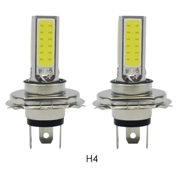 

2PCS Auto White H4 12V 80W Car COB 4SMD Light 6000K Bulbs Driving Fog Light Lamp COB H6 LED Fog Light