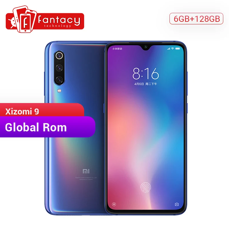 Смартфон Xiaomi Mi 9 Mi9 с глобальной прошивкой восьмиядерный Snapdragon 855 6 Гб 128 AMOLED