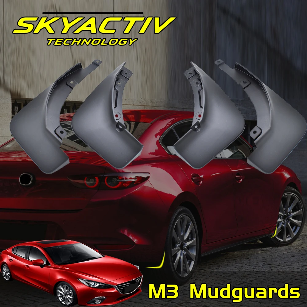

Брызговики для Mazda 3 Axela 2020 2021 2019 2018, автомобильные аксессуары, защитные передние и задние щитки от грязи, накладка, защита от брызг, Стайлинг