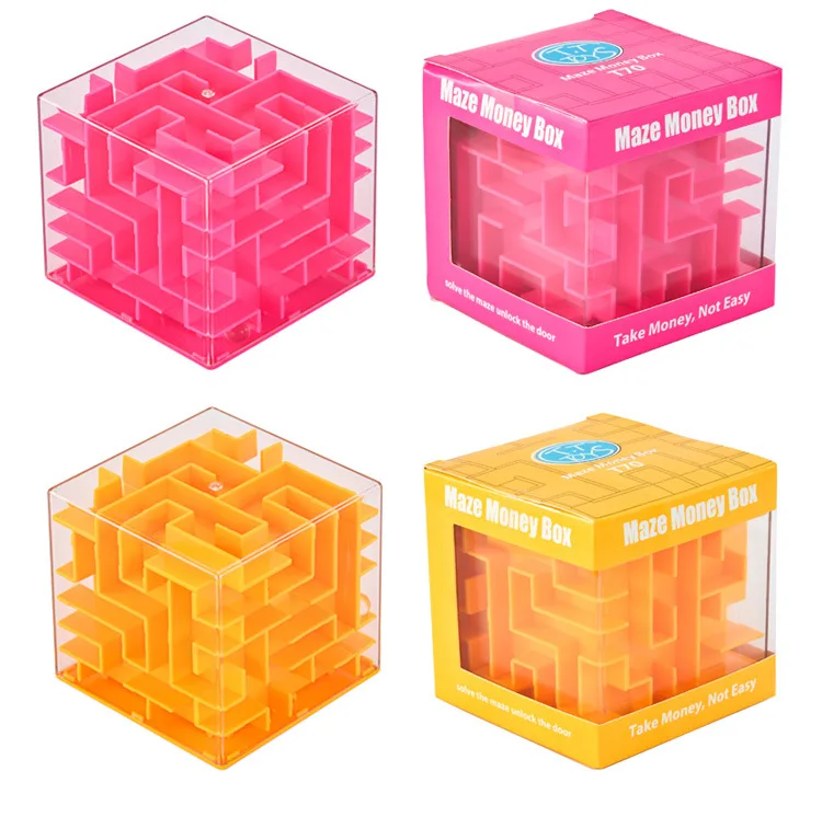 3D лабиринт Кубик Рубика игрушка монета банка для детей раннее образование для взрослых человек образовательный интеллект класс игрушка