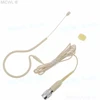 MiCWL SE02 micrófono de auriculares Beige con un solo gancho oreja para Shure AKG Sennheiser Audio-Technica MiPro inalámbrico muchos enchufes a elegir ► Foto 2/6