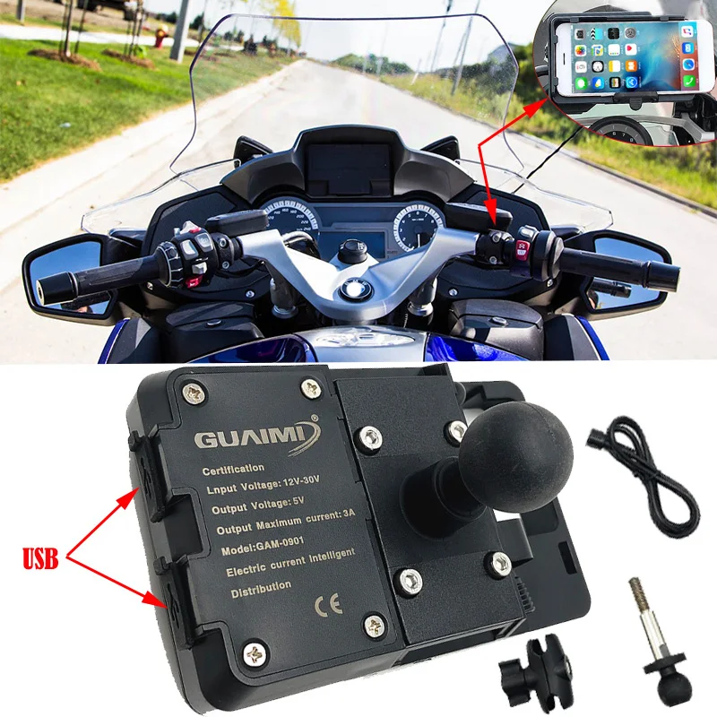 Для BMW R1200RT R1200 RT 2010-2017 R1250RT R1250 2019 зарядное устройство для мотоцикла держатель
