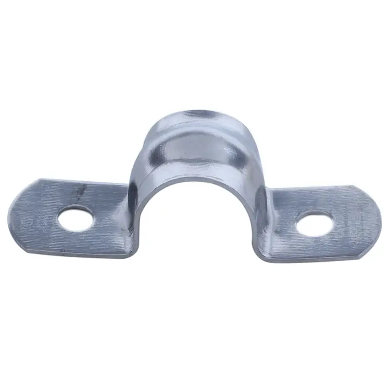 20pcs stainless steel 2-Hole Rigid Pipe Straps Clip Clamp for 12mm Dia Tube