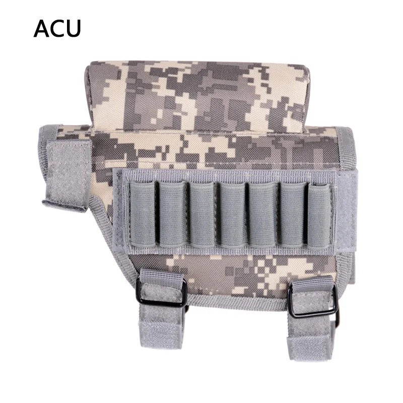 Тактическая Военная винтовка Buttstock разгрузка оболочки патронов сумка держатель