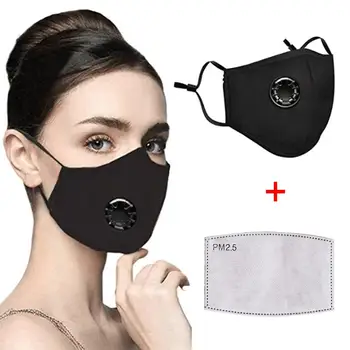 

2020 PM2.5 Reusable Washable Anti Haze Dust Face Mouth Protective Mask with Valve