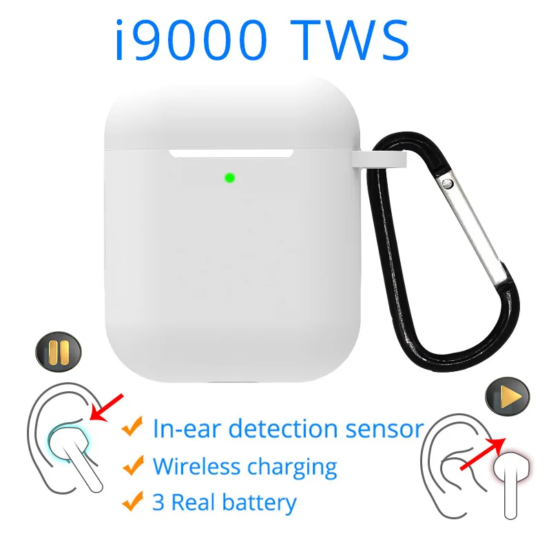 

i9000 tws Wireless earphones bluetooth headphones support in ear detect sensor headsets pk i20 i200 i5000 i30000 tws for phones