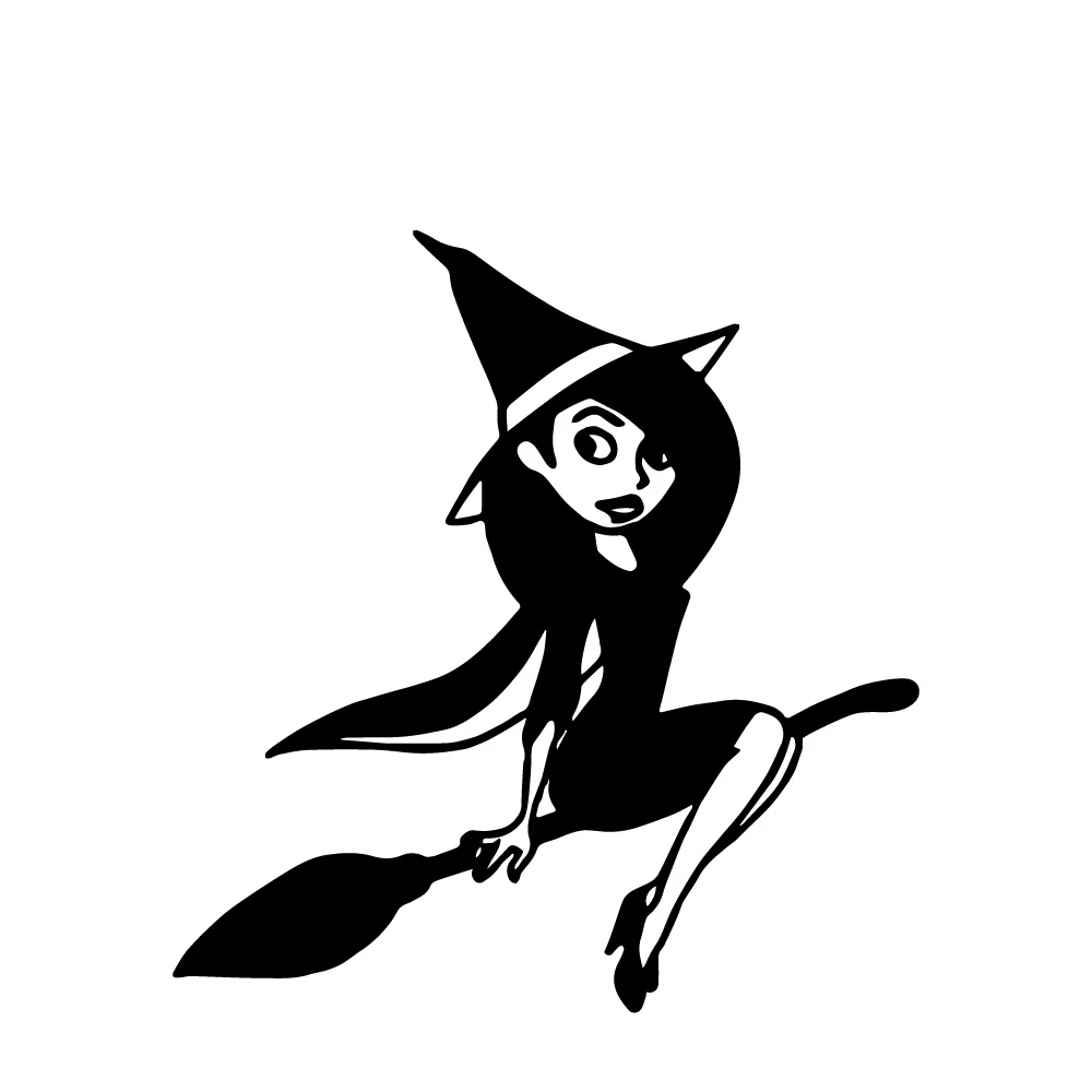 Наклейки на автомобиль Cute Witch Аксессуары для автомобилей и мотоциклов внешние