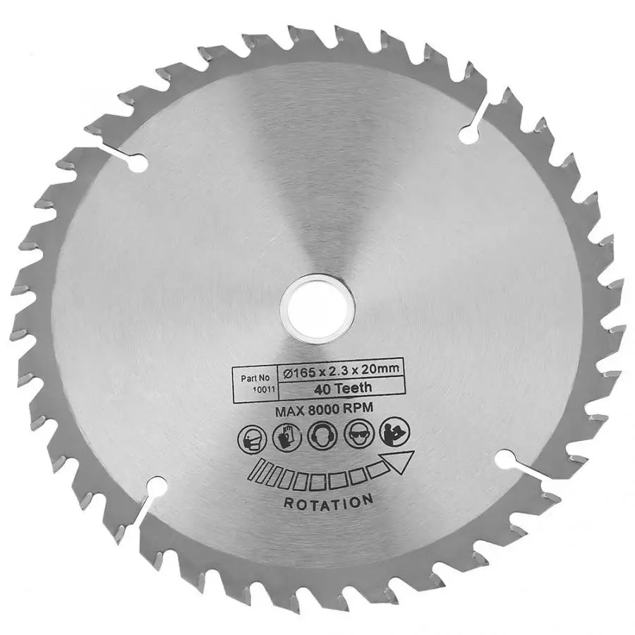 

165mm x 20mm 40 Teeth Diamond Circular Cut Saw Woodworking Rotary Tool Cutting Disc Tool