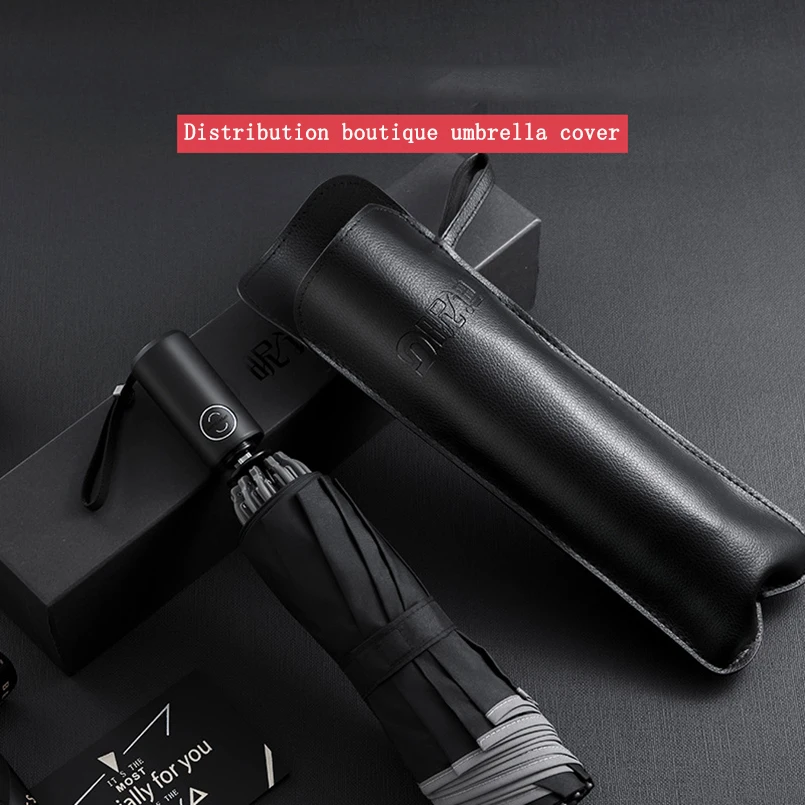 Automatic Umbrella Reverse Folding Business Umbrella Reflective Strips Windproof