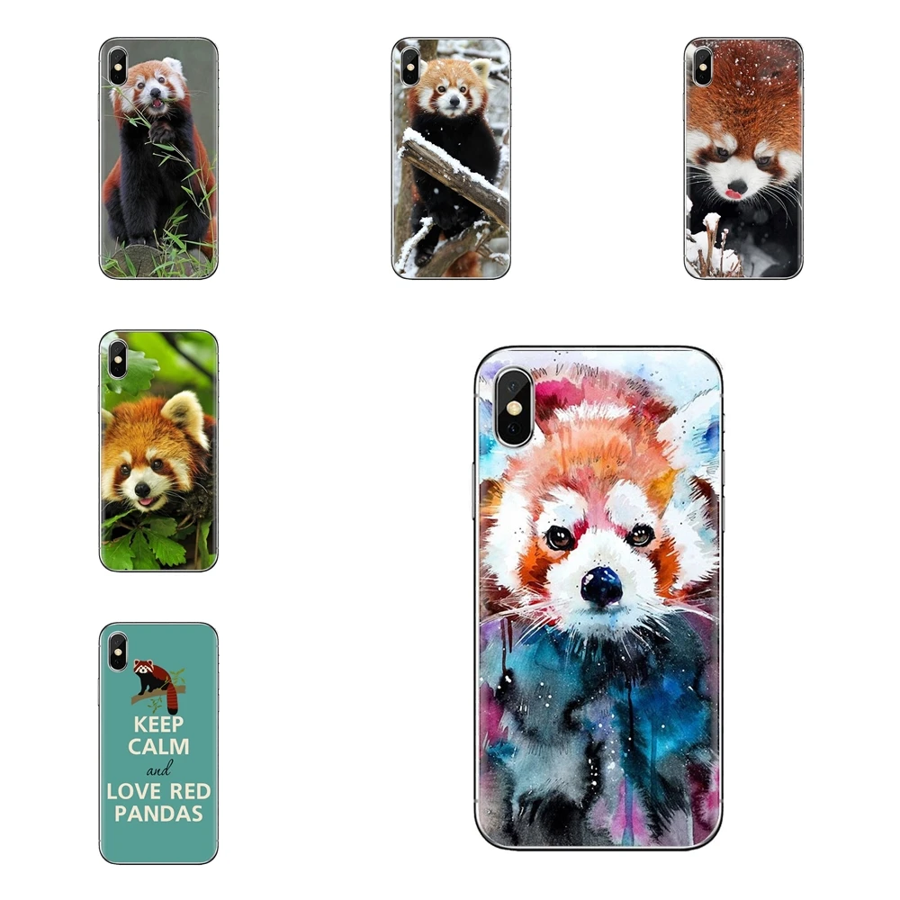 Red pandas Poster For Huawei G7 G8 P7 P8 P9 P10 P20 P30 Lite Mini Pro P Smart Plus 2017 2018 2019 Transparent Soft Cases Covers |