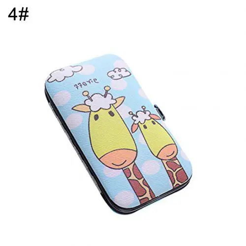 Giraffe 7 шт. пилочка для ногтей из нержавеющей стали машинка для стрижки ногтей Корректор для ногтей инструмент для чистки маникюра - Цвет: Giraffe