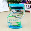 Valentine's Day Double Hourglass Liquid Timer oil dripping Visual Timer Oil Liquid Motion Hourglass Floating Desk Decoration 1