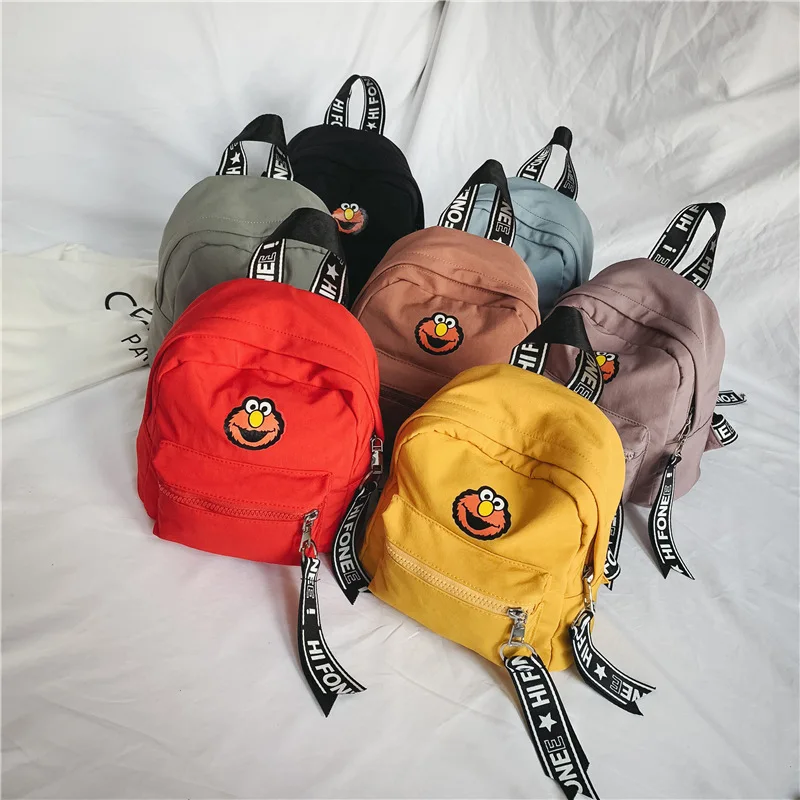 

CHILDREN'S Rucksack 2019 New Style Baby Small Bookbag Kindergarten Backpack Korean-style Sesame Street Breathable Burden Relievi