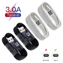 4PCS USB Type C Cable 3A Fast Charging USB-C For Samsung Galaxy S10 S10E S9 S8 S20 S21 Plus Xiaomi 11 Huawei P30 Charger Cable