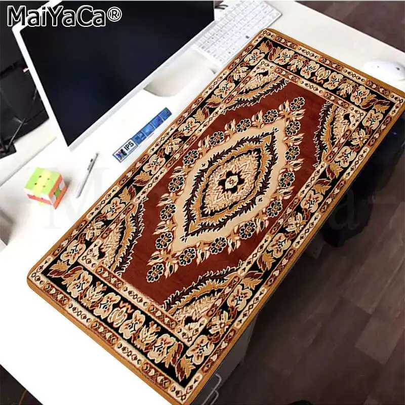 Lock Edge 30x80cm MaiYaCa на заказ кожа персидский мини тканый коврик Удобная мышка коврик игровой коврик для мыши большой коврик для мыши клавиатуры коврик - Цвет: Lock Edge 30x80cm
