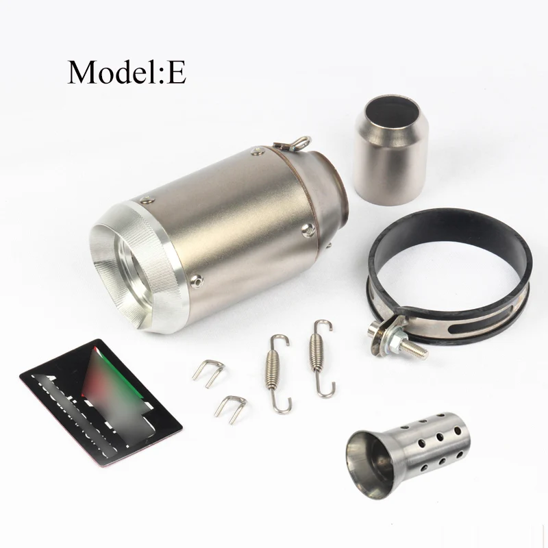 Universal 51MM Motorcycle Short Exhaust Pipe With DB Killer Muffler Pope Motorbike Modified Tail TipS Tube For Yamaha Honda KTM